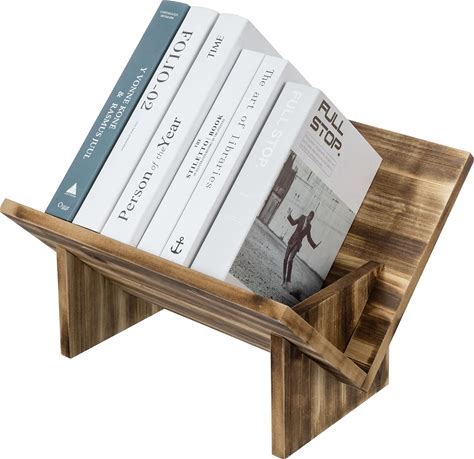 MyGift Rustic Barnwood Tilted Desktop Cookbook Stand